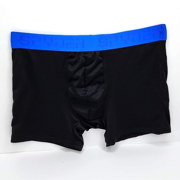 SPYDER BOXER BRIEFS, BLACK - Picture 1 of 5